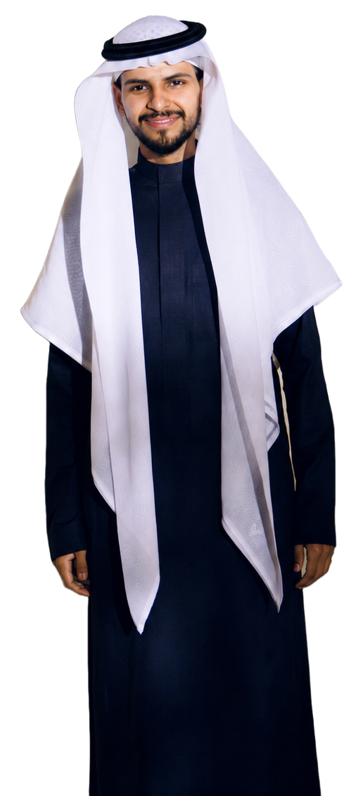 Othman Sunbul wearing traditional Saudi attire
